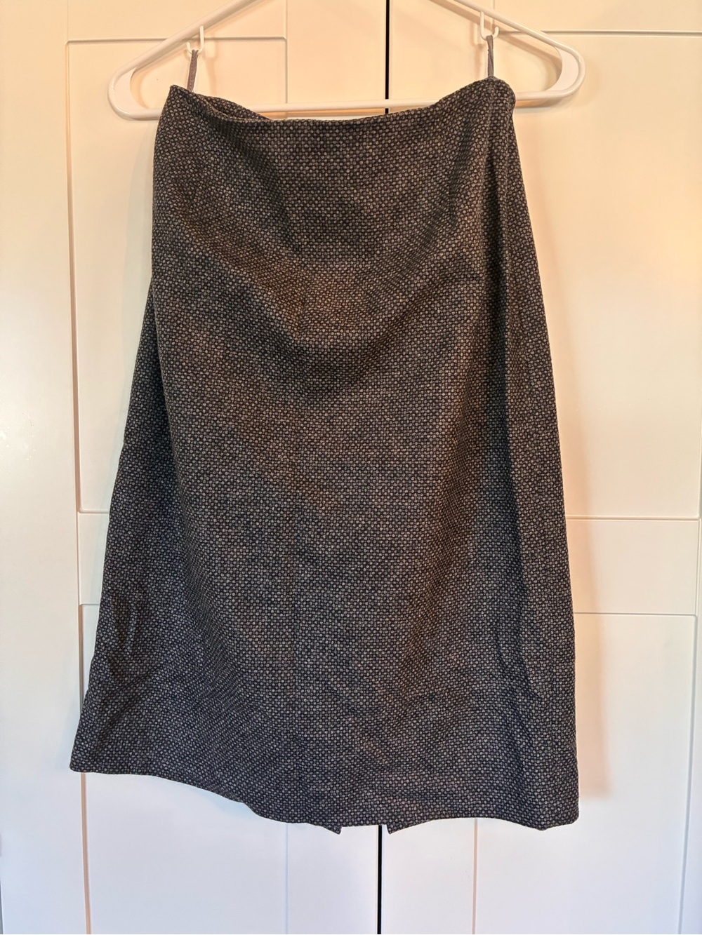 Piazza Sempione Classic Black Speckled A-Line Skirt